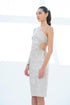 ONE SHOULDER MIDI DRESS - Barrus London
